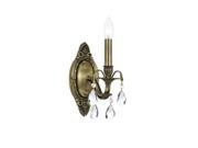 Crystorama Lighting 5561 AB CL MWP Dawson Sconce Antique Brass