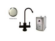 Westbrass D2051H 05 Contemporary Hot Cold Water Dispenser Kit Polished Nickel