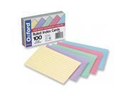 Pacon PAC5135 3 x 5 Ruled Index Cards White Pack of 100