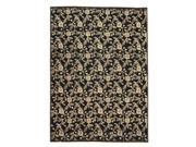 EORC 9167 8.83 x 12.17 ft. One Of A Kind Black Hand Knotted Wool Agra Rug