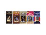 CandICollectables NUGGETS514TS NBA Denver Nuggets 5 Different Licensed Trading Card Team Sets