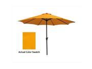 NorthLight 9 in. Outdoor Patio Market Umbrella With Hand Crank And Tilt Marigold Yellow