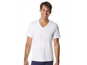 Hanes 115HNT Men Tall Tagless Comfortsoft V Neck Undershirt 3 Pack Size Extra Large Tall White