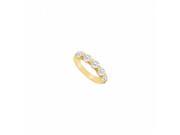 Fine Jewelry Vault UBW1595Y14D 101RS5 Diamond Wedding Band 14K Yellow Gold 0.25 CT Size 5