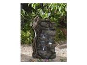 Jeco FCL135 Multi Tier Rocks Water Fountain with Led Lights