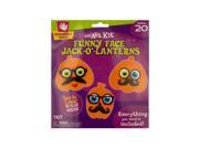 Bulk Buys CH158 96 Foam Funny Face Jack O Lanterns Craft Kit 96 Piece
