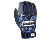 Franklin Sports 21059F1 Digitek Digi Adult Small Batting Gloves Gray Black Royal