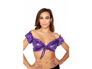 Roma Costume T3320 PP O S Shimmer Tie Top Purple One Size