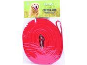 Coastal Pet Products 827915 Train Right Cotton Web Training Leash Red 30 Foot