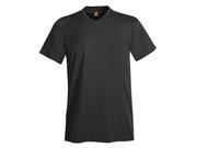 Hanes 498V Adult V Neck Nano T T Shirt Black Medium