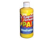 Certified Color Corporation CCR906516 Captain Creative Yellow 16Oz Washable Paint