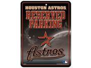 Houston Astros Metal Parking Sign