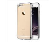 Baseus S IP6G 5211S Shining 1 mm Ultra Thin Electroplating Anti Scratch TPU Protective iPhone 6 6S Case Silver