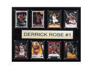 CandICollectables 1215DROSE8C NBA 12 x 15 in. Derrick Rose Chicago Bulls 8 Card Plaque