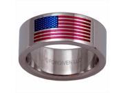 Forgiven Jewelry 10721X Ring American Flag Stainless Size 12