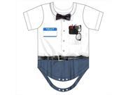 Faux Real F120575 Faux Real Shirts Infant Nerd Romper 12 Months