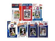 MLB Chicago Cubs 7 Different Licensed Trading Card Team Sets