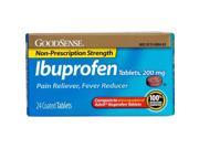 Good Sense Ibuprofen 200 mg Brown Coated Pain Reliever Fever Reducer Tablets 24 Count Case of 24