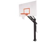 First Team Titan Excel Steel In Ground Adjustable Basketball System Kelly Green