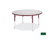 RAINBOW ACCENTS 6488JCT119 KYDZ ACTIVITY TABLE ROUND 36 in. DIAMETER 11 in. 15 in. HT GRAY GREEN