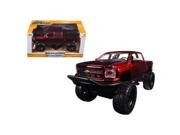 Jada 97477 2014 Chevrolet Silverado Pickup Truck Off Road Red Black 1 24 Diecast Model
