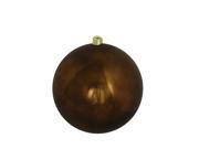NorthLight Huge Commercial Shiny Chocolate Shatterproof Christmas Ball Ornament 12 in.