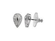 Dlux Jewels Silver Crystal Post Earrings