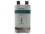 Nioxin U HC 10152 System 4 Cleanser Scalp Therapy Conditioner Duo for Unisex 33.8 oz