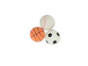 NorthLight High Bounce Sport Themed Puppy Dog Ball Fetch Toys Set of 3