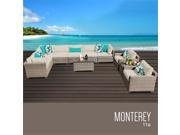 TKC Monterey 11 Piece Outdoor Wicker Patio Furniture Set