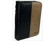 Christian Art Gifts 367476 Bible Cover Two Tone Luxleather Large Black Tan