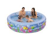 NorthLight Round Sea Life Themed Inflatable Childrens Swimming Pool 73 in.
