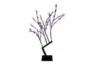 Queens of Christmas CH 96PU 30B 30 in. Tall Purple Cherry Tree with 96 LEDs