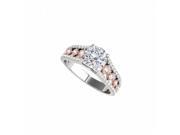 Fine Jewelry Vault UBNR50928ETTWP14D Diamond Engagement Ring in 14K Two Tone Gold