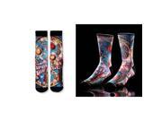Giftcraft 410613 Capsule by Yo Sox Graphic Print Mens Crew Sock Space Voyage Multi Color Pack of 3