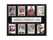 CandICollectables 1215CHARLES8C NFL 12 x 15 in. Jamaal Charles Kansas City Chiefs 8 Card Plaque