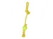 NorthLight Ropie with Knotted Tennis Ball Durable Puppy Dog Chew Toy Sun Glow Yellow