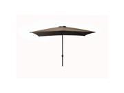 NorthLight 6.5 ft. Outdoor Patio Market Umbrella with Hand Crank Dark Beige
