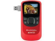 Bell Howell T10HD R 5.0 Megapixel 1080p Take1HD Digital Video Camcorder with Flip out USB Red