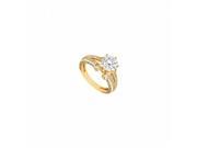 Fine Jewelry Vault UBJ8365Y14D 101RS4 Diamond Engagement Ring 14K Yellow Gold 1.25 CT Size 4