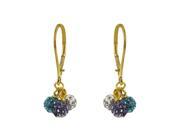 Dlux Jewels GF GD Asst Gold Filled Assorted Color Lever Back Earrings