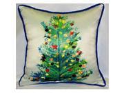 Betsy Drake ZP905 Christmas Tree Throw Pillow 22 x 22 in.