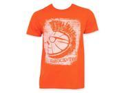 Tees Shock Top Distressed Mens T Shirt Orange 3XL