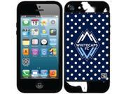 Coveroo Vancouver Whitecaps FC Polka Dots Design on iPhone 5S and 5 New Guardian Case