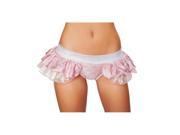 Roma Costume SH3287 Pink S M Mermaid Shorts with Attached Iridescent Skirt Pink Small Medium