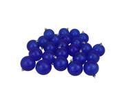 NorthLight 32 Count Blue Transparent Shatterproof Christmas Ball Ornaments 3.25 in.