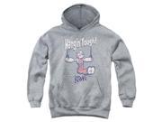 Trevco Popeye Hangin Tough Youth Pull Over Hoodie Athletic Heather Large
