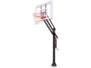 First Team Attack II Steel Acrylic In Ground Adjustable Basketball System Gold