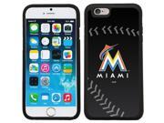 Coveroo 875 5908 BK FBC Miami Marlins Stitch Design on iPhone 6 6s Guardian Case