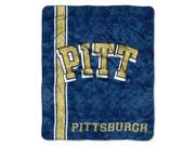 Northwest NOR 1COL065000087RET PItsburgh Panthers NCAA Sherpa Throw Jersey Series 50in x 60in
